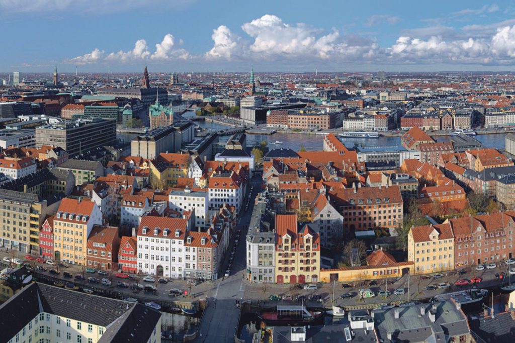 Large panorama of Copenhagen, Denmark