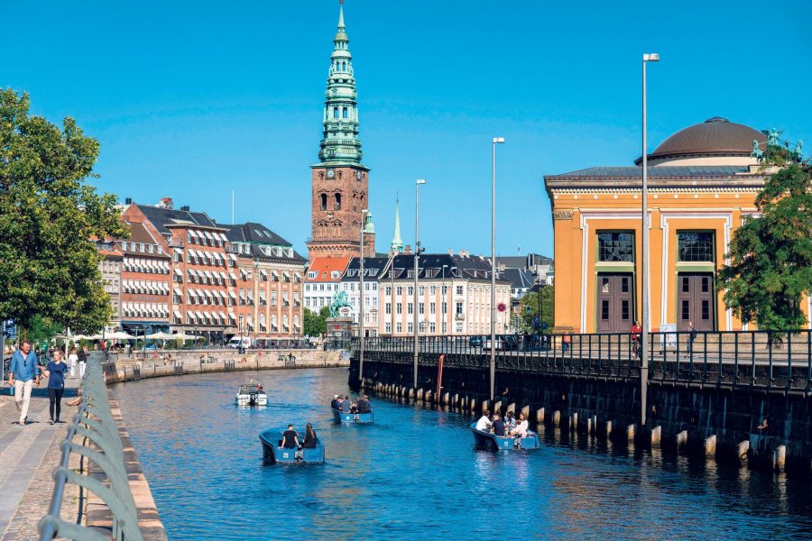 Tourist boats in Copenhagen Harbor