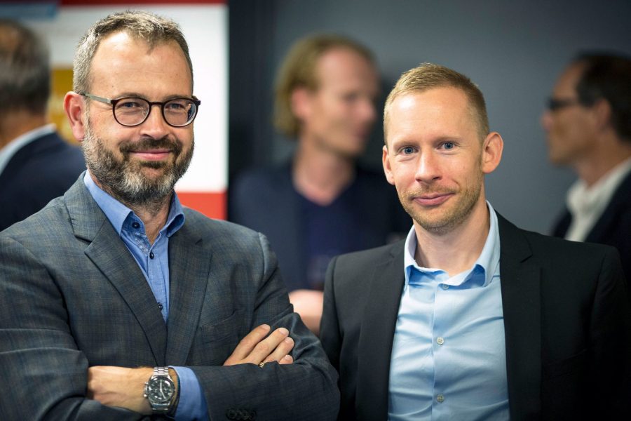 Søren Bregenholt (til venstre), bestyrelsesformand for Medicon Valley Alliance og Petter Hartman, direktør for Medicon Valley Alliance.