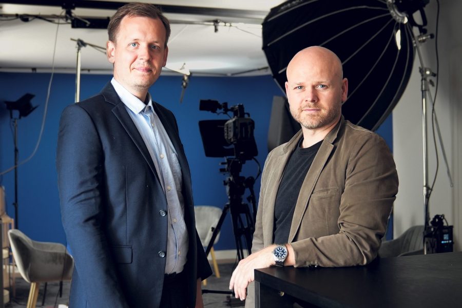 Til venstre Frederik Lindhardt, Director of Learning og til højre Frederik Juulstrup, Creative Derector.